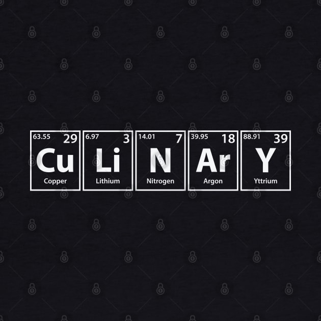 Culinary (Cu-Li-N-Ar-Y) Periodic Elements Spelling by cerebrands